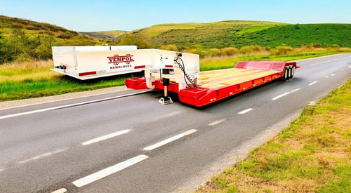 Lowboy Cuello Desmontable 3.05 Carga De Exceso Dimensiones