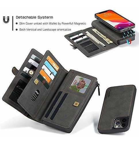Compatibal With iPhone 12 Pro Max 6.7 Inch Case Multi Flip
