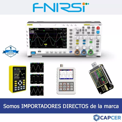 Osciloscopio digital portátil Fnirsi 5012H, 100MHz y 500 MS/s