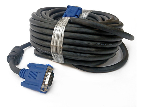 Cable Vga De 20 Metros Con Doble Filtro Para Monitor Nuevo