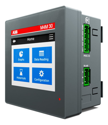 Analizador De Red Abb M4m 30 Modbus Rtu Rs485 Touchscreen