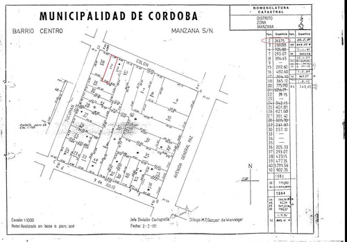 Imagen 2 de 5 de Terreno En Venta En Pleno Centro De Córdoba - A Mts. De Colón Y Gral. Paz