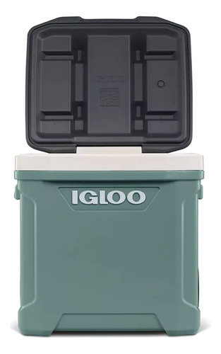 Geladeira Igloo Latitude 60 Roller 56l Cooler Praia Pescaria Cor Verde-musgo