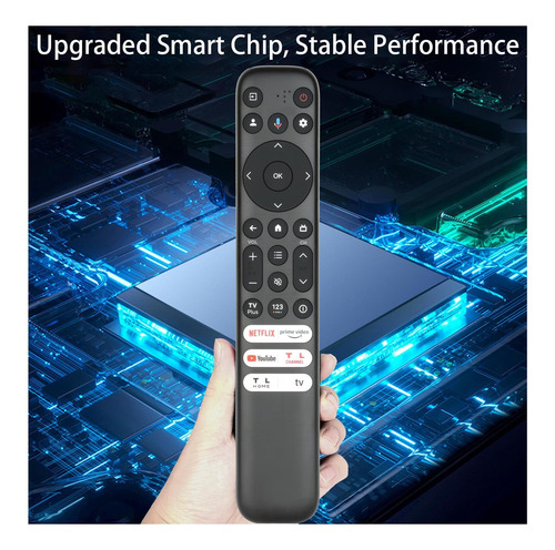 Control Remoto De Voz Rc813 Compatible Con Tcl Android Smart