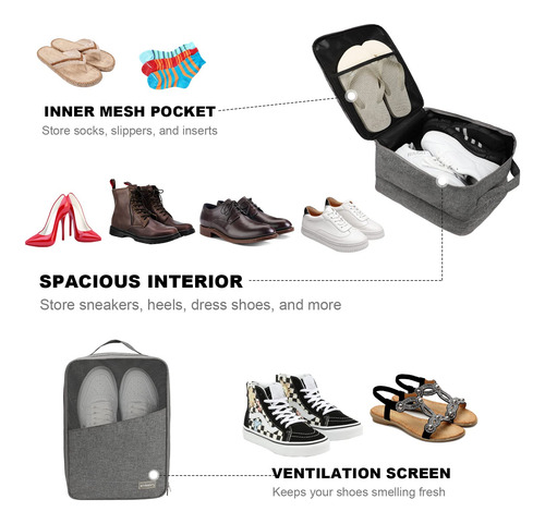 Bolsa Para Zapatos Emissary Con Capacidad Para 3 Pares, Impe