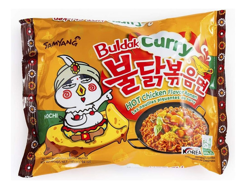 Ramen Coreano Samyang Buldak Sabor Curry Picante 5 Piezas