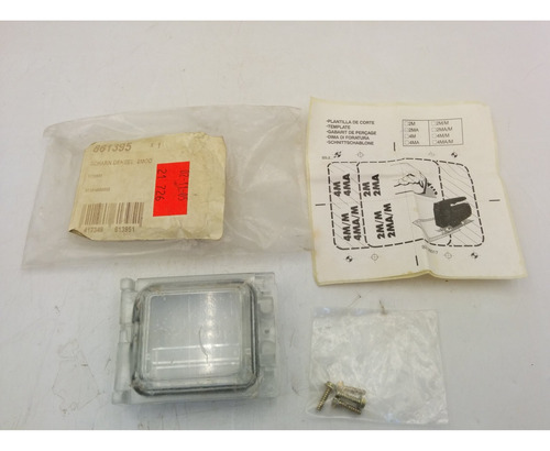 Scharn Deksel 861395 2mod Plastic Cover, Nib Ccs