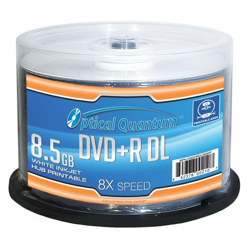 Optical Quantum Oqdprdl08wip-h 8 X 8.5gb Dvd+r Dl Blanco Imp