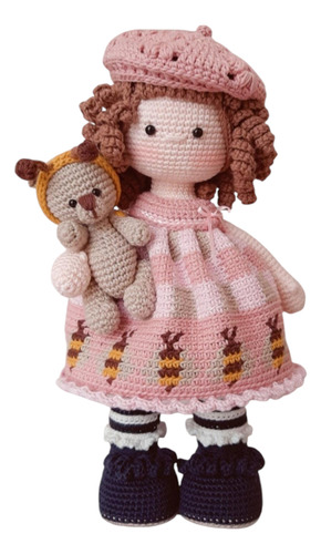 Patrón Para Tejer Muñeca Miel Amigurumi