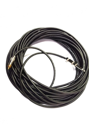 Cable De Rca A Plug 6.3 Mono De 9 Metros Uso Rudo