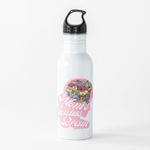 Imagen 3 de 6 de Termo Botella Caramañola Regalo Madres Super Mama Corazones