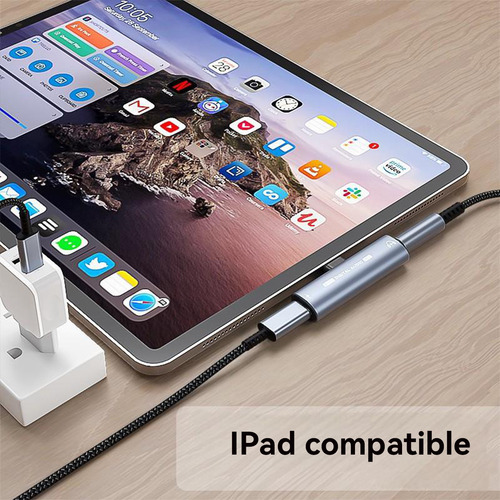 Xtwe Adaptador Tipo C Para Carga Y Audífonos Jack 3.5mm Para iPhone 15 / iPhone 16 Series, Samsung S Series, Huawei Xiaomi