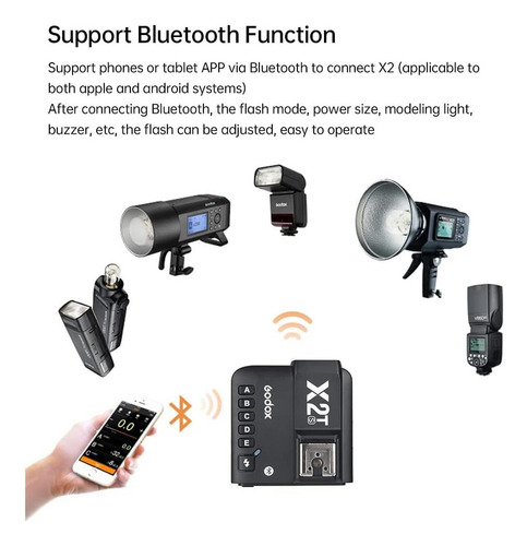 Godox 2pcs Tt600 Gn60 Cámara Flash Speedlite, Hss Master Off
