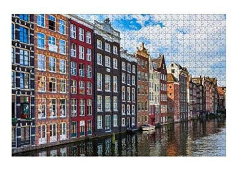 Wooden Puzzle 1000 Pieces Typical Architecture In Amsterdam 