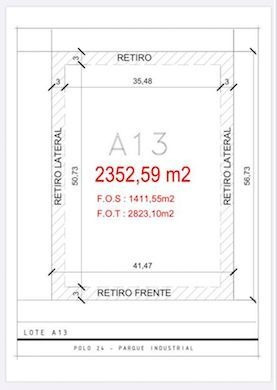 Imagen 6 de 7 de Lote En Parque Industrial De 2352m2 En Moreno
