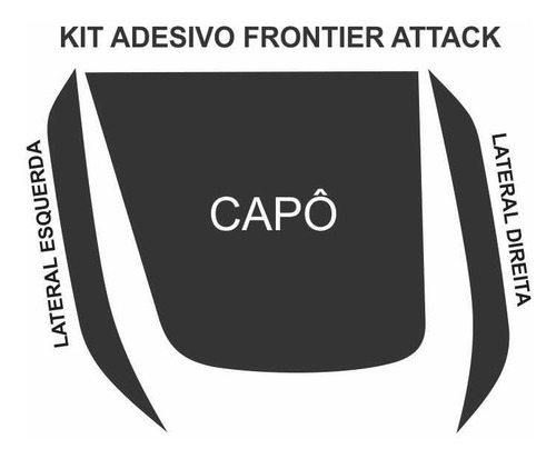 Adesivo Frontier Attack (adesivo Vinil Preto Fosco)