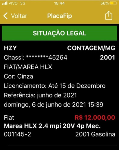 Sucata Fiat Marea 2.4 20v
