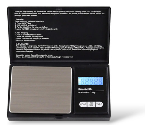 Báscula Gramera Digital Para Joyeria Y Cocina De Precisión 0.01 Con Baterías Justclick Mx