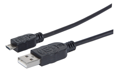 Cable Usb 2.0 Manhattan 307161 Usb - Micro Usb 1m Negro