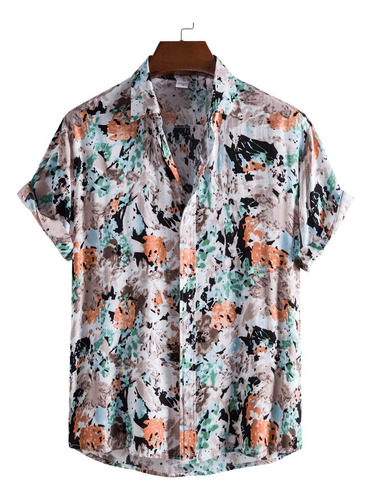 Camisa Hawaiana De Manga Corta Para Hombre, Estilo Playero,