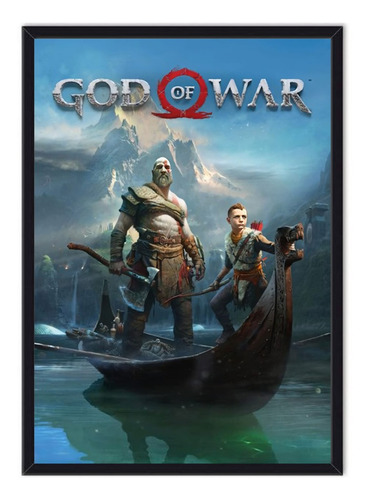 Cuadro Enmarcado - Póster Videojuego God Of War 