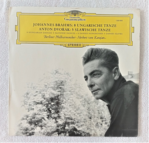 Herbert Von Karajan Lp Musica De Brahms Y Dvorak