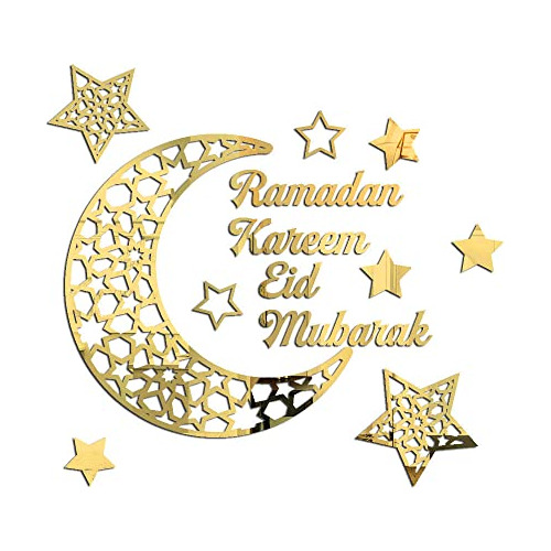 Decoraciones De Ramadan Calcomanías De Pared Eid Mubar...