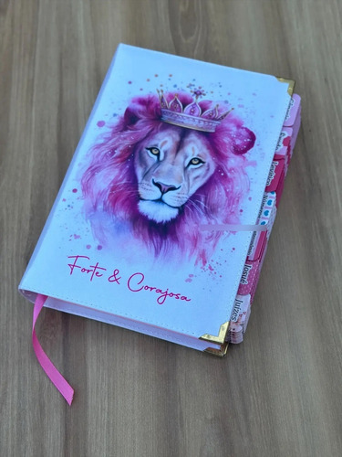 Biblia Personalizada Com Nome Letra Gigante/ Jumbo Com Aba Nome Dos Livros Envio Imediato