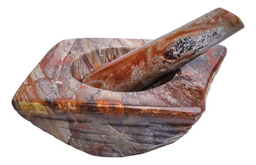 Mortero Xl Esculpido / Combarbalita Multi Mineralizada 