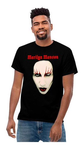 Playera Marilyn Manson Diseño 19 Grupos Musicales Beloma