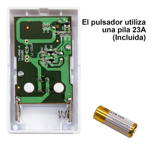 Timbre Inalámbrico Candela 80-100mts 38 Melodias 7278 Color Blanco