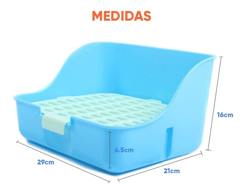 Imagen 4 de 10 de Litera Bandeja Sanitaria Baño Conejo Cobayo Huron Roedores