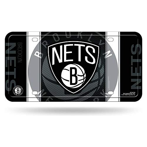 Placa De Matrícula Metálica De Nba De Brooklyn Nets, ...