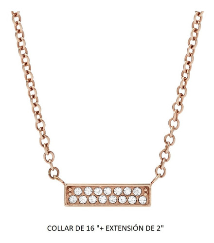 Imagen 3 de 5 de Collar Para Mujer Acero Inoxidable Fun Fetti Fossil®