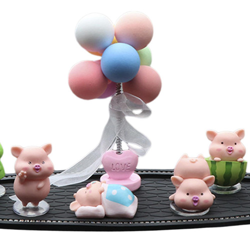 Juego De Figuritas De Cerdo, Esculturas Conjunto De Globos