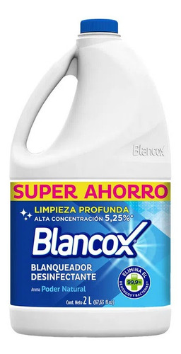 Blanqueador Blancox 2000 Ml Natural