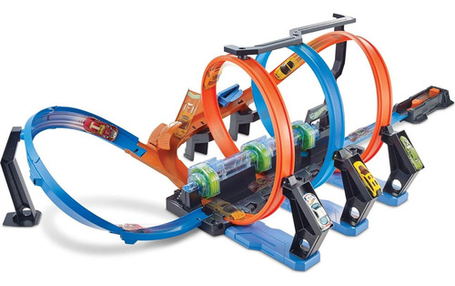 Juego De Pista De Autos Hot Wheels Choque En Espiral 1:64