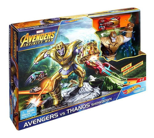 Hot Wheels Pista Avengers Vs Thanos - Mosca