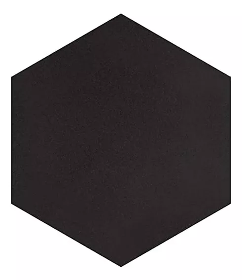  Porcelanato Hexagonal Negro Textil 8-5/8  X 9-7/8  Para Piso