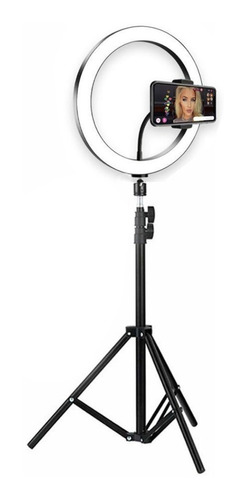 Lampara Aro Luz Led 26cm Maquillaje Profesional + Tripie