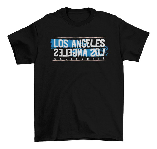 Camiseta De Manga Corta Para Hombre Los Angeles