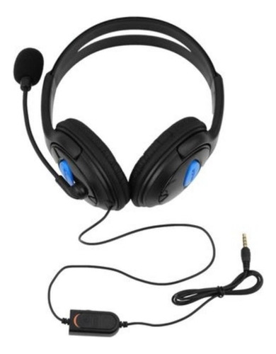 Fone De Ouvido Headset Com Microfone Entrada P2 - Preto