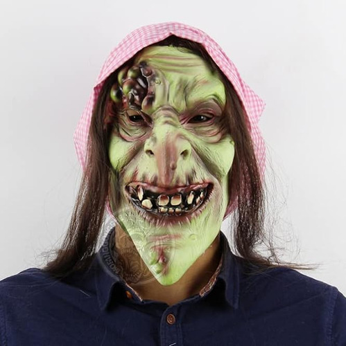 Bruja Latex Para Mujer Mayor Bruja Halloween Disfraz Terror