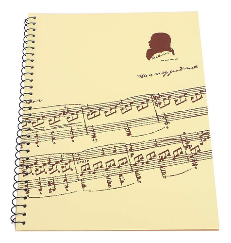 Cuaderno De Papel De Manuscrito, 50 Pginas, Notas Musicales,