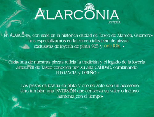 Alarconia - Aretes Colgante Pera Montadura / Oro Puro 10k