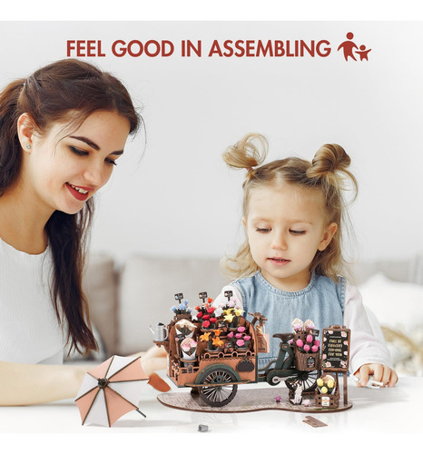 Robotime Rompecabezas 3d Para Adultos Kit De Modelo Diy Para
