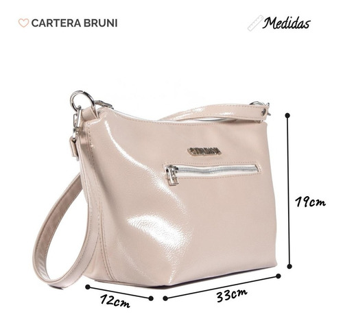 Imagen 2 de 6 de Mochila Cartera Bolso Dama Eco Cuero Citadina Moda Bruni