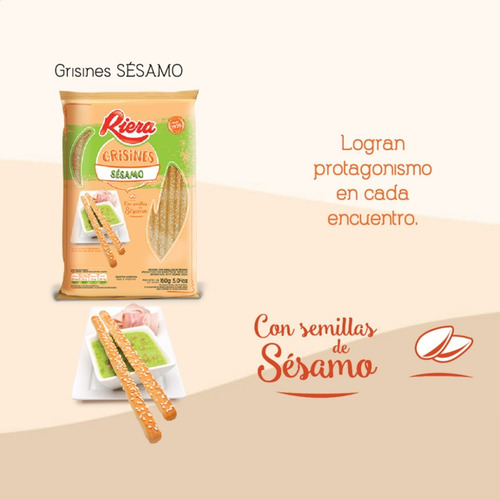 Caja Grisines Riera Con Semillas De Sesamo