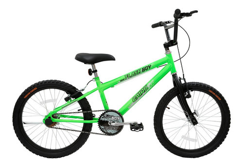 Bicicleta Cairu Mtb Reb Cross Flash Boy Aro 20 Cor Verde Neon