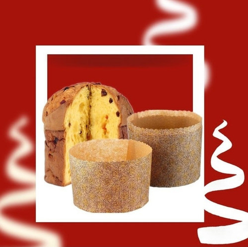 Imagen 2 de 6 de Capuchones Para Panettone Y Torta Negra Bolsas Pan De Jamon